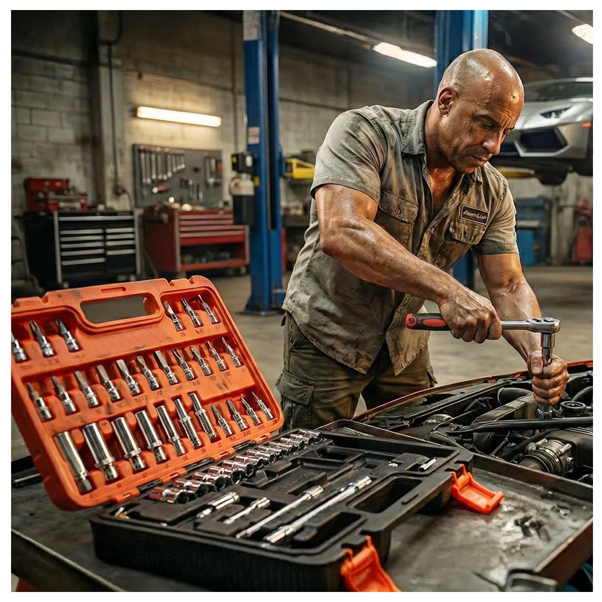 Kit de Herramientas Completo 53 Piezas con Estuche Portátil Reparaciones en Hogar, Oficina y Automóvil
