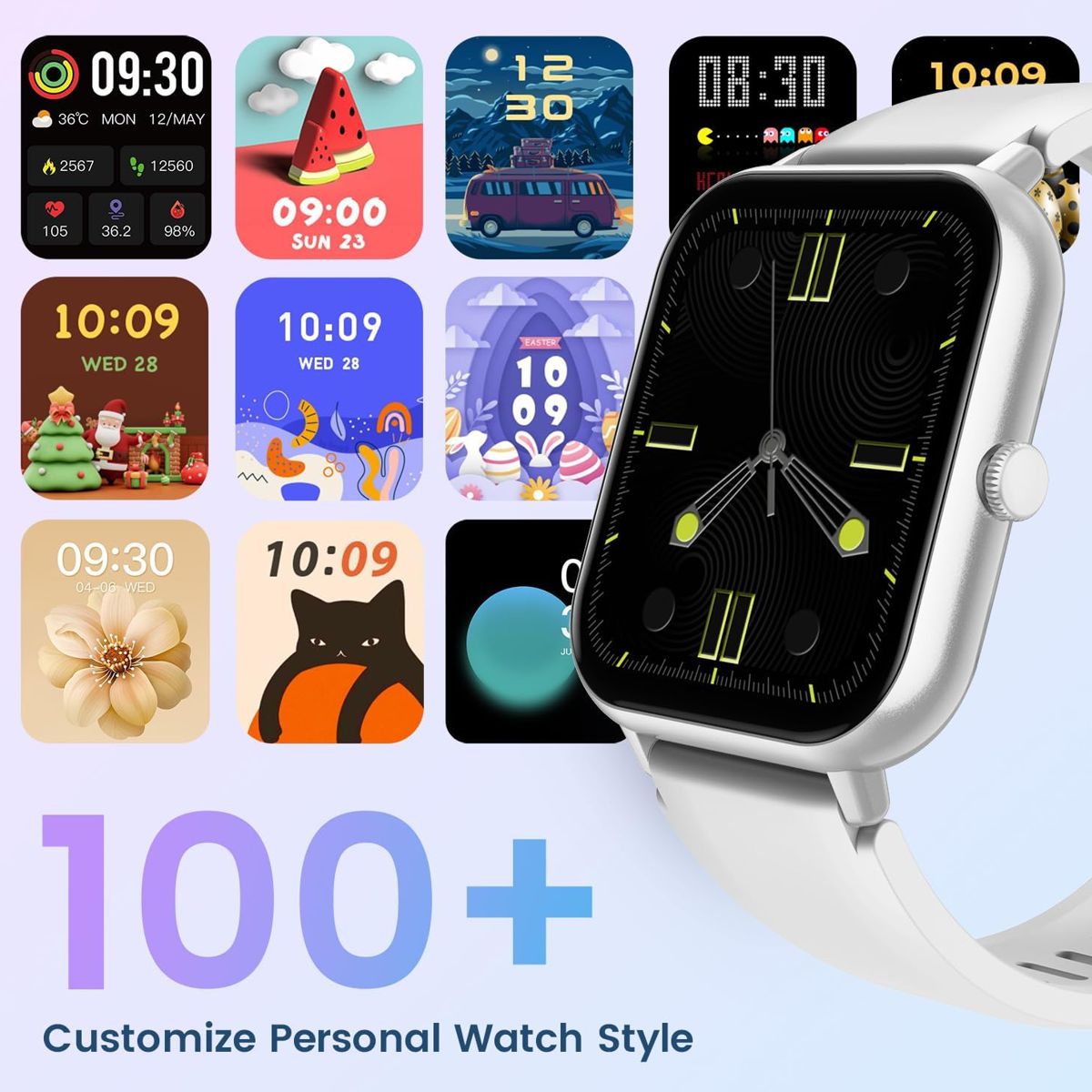 Smart Watch Fashion 2 con Pantalla Touch Sumergible Llamadas Bluetooth 100 Modos Deportivos y Batería de hasta 7 Días