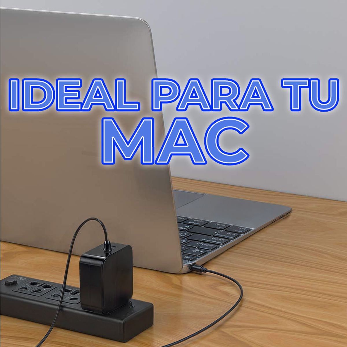 Adaptador Universal 100W Tipo-C Cuadrado Carga Rápida y Segura para Laptops y Celulares y Otros Dispositivos