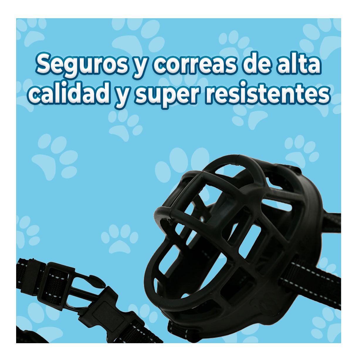 Bozal de Silicona Transpirable para Perros Grandes Control Seguro, Comodidad y Resistencia