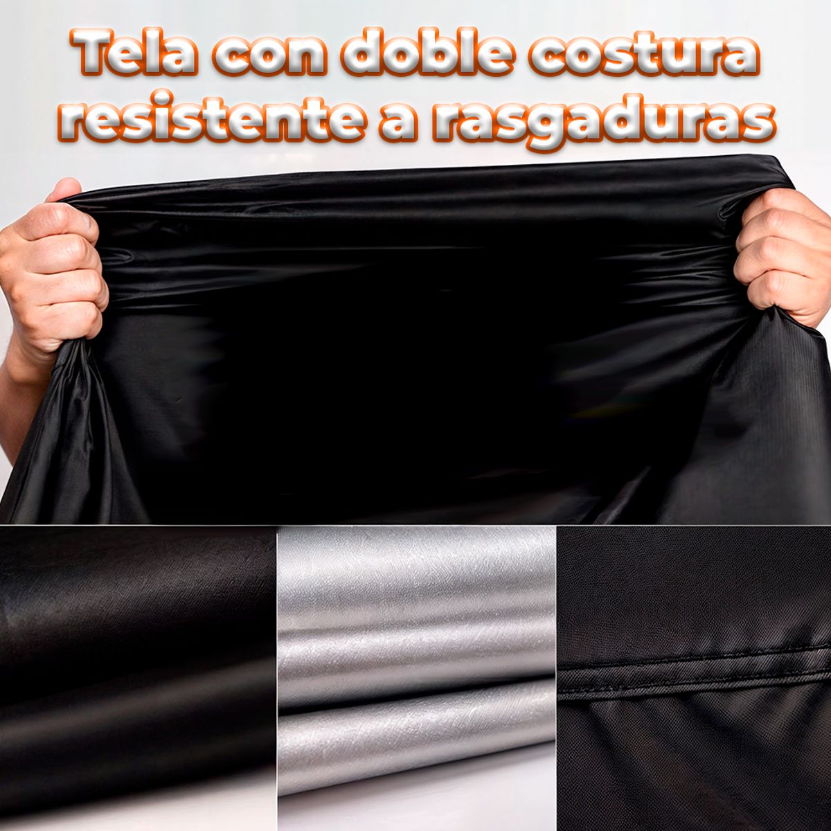 Funda Protectora Impermeable para Motos y Bicicletas Repelente UV, Talla L, Color Naranja