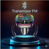 Transmisor FM Bluetooth 5.0 para Auto Con LED RGB y Carga Rápida