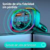 Transmisor FM Bluetooth 5.0 para Auto Con LED RGB y Carga Rápida