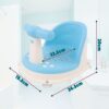 Asiento de Baño para Bebé Con Respaldo y Ventosas Antideslizantes