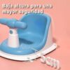 Asiento de Baño para Bebé Con Respaldo y Ventosas Antideslizantes