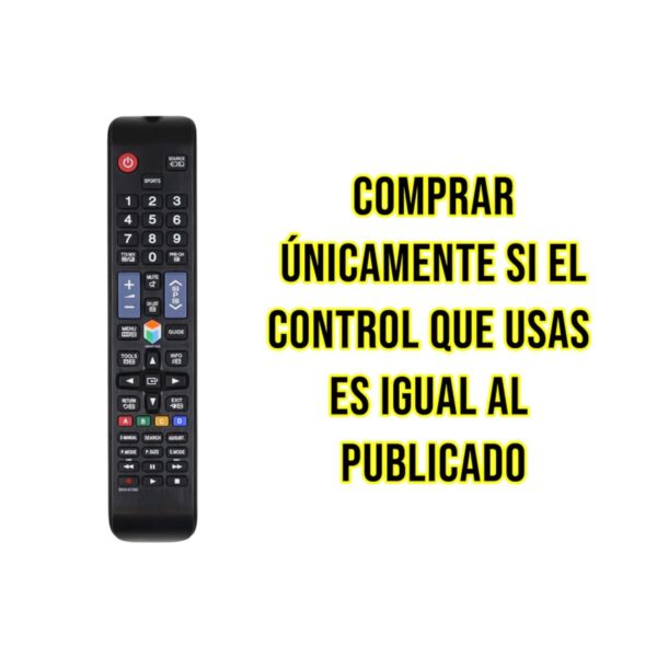 Control Remoto para Samsung Smart TV Reemplazo Directo y Gran Alcance