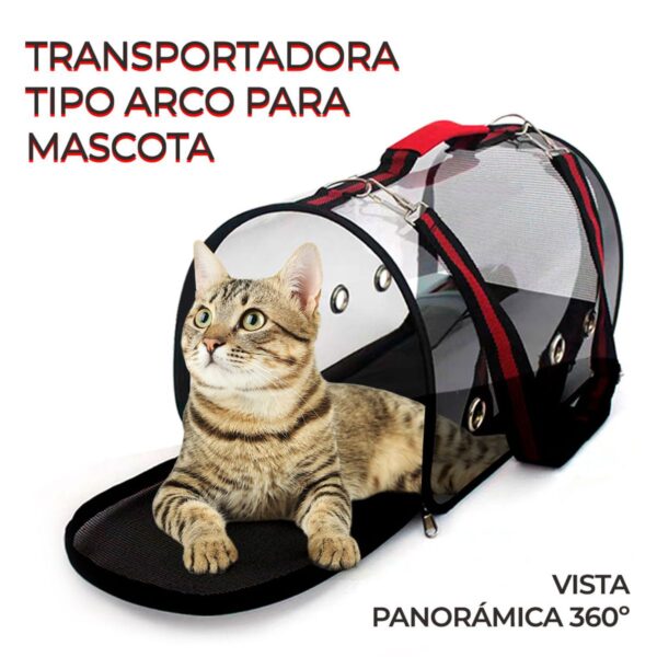Transportadora Bolsa para Mascota Tipo Arco Viaje Seguro y Cómodo para Perros y Gatos