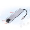 Hub USB 3.0 de Alta Velocidad  8 Puertos  Salida Tipo C - HDMI - ETHERNET
