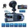 Dash Cam WiFi 3 Lentes Full HD Pantalla 2" y Visión Nocturna IR