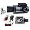 Dash Cam WiFi 3 Lentes Full HD Pantalla 3" y Visión Nocturna IR