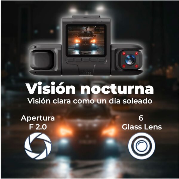 Dash Cam WiFi 4 Lentes 1080p con Pantalla  Protege tu viaje