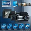 Dash Cam WiFi 3 Lentes Full HD Pantalla 3" y Visión Nocturna IR
