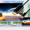 Conecta en Ultra Definición Cable USB-C a DisplayPort 4K Premium 1.8m
