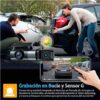 Dash Cam WiFi 3 Lentes Full HD Pantalla 3" y Visión Nocturna IR
