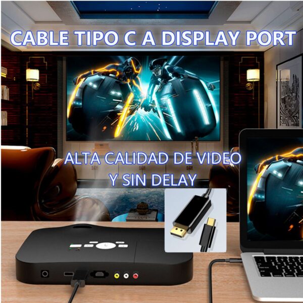 Conecta en Ultra Definición Cable USB-C a DisplayPort 4K Premium 1.8m