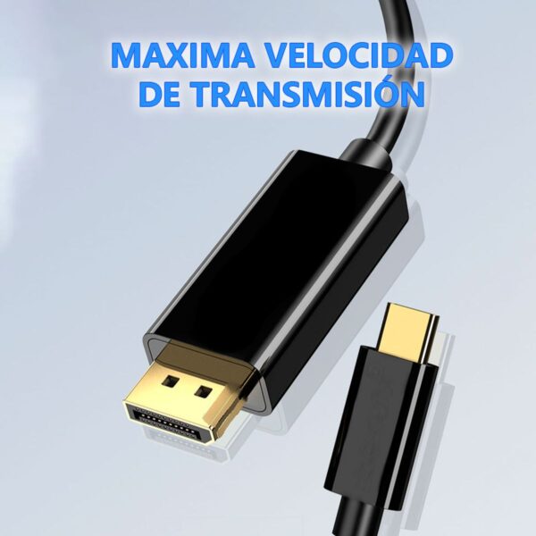Conecta en Ultra Definición Cable USB-C a DisplayPort 4K Premium 1.8m