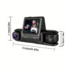 Dash Cam WiFi 4 Lentes 1080p con Pantalla  Protege tu viaje