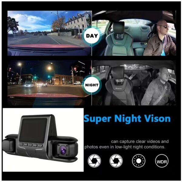 Dash Cam WiFi 4 Lentes 1080p con Pantalla  Protege tu viaje