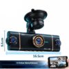 Dash Cam WIFI 5G 4K 4 Canales 360° Full HD Máxima Evidencia en Carretera