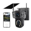 Cámara de Seguridad Solar 4G 3MP HD Doble Lente Vigilancia Exterior Autónoma y Conectada en Todo Momento