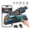 Dashcam Cámara Retrovisor 4K Mas Camara de Reversa Evidencia Clara y Conducción Segura
