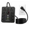 Multicontacto Transton 9 Tomas + 3 USB  Energía Segura y Conexión Práctica