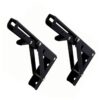 Kit de 2 Soportes Ménsula Brazo Abatible Plegable Negro Resistencia y Practicidad en tu Espacio
