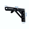 Kit de 2 Soportes Ménsula Brazo Abatible Plegable Negro Resistencia y Practicidad en tu Espacio