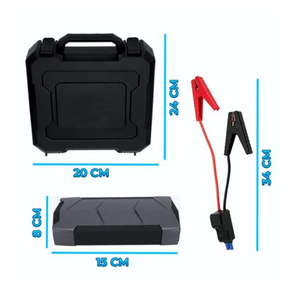 Cargador Portátil para Auto Capacidad de Arranque 1500A Respaldo de 6000 mAh Gran Energía en Emergencias