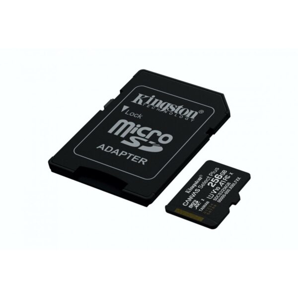 Kingston MicroSD 256GB UHS-I Clase 10 Almacenamiento Rápido y Confiable en Todo Momento