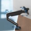 Soporte de Pantalla Brazo Móvil 13-30 Pulgadas Ajustable Ergonomía y Comodidad en tu Escritorio