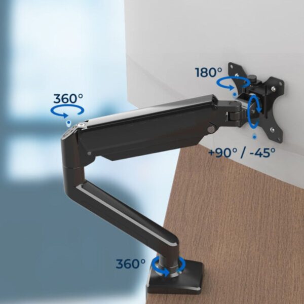 Soporte de Pantalla Brazo Móvil 13-30 Pulgadas Ajustable Ergonomía y Comodidad en tu Escritorio