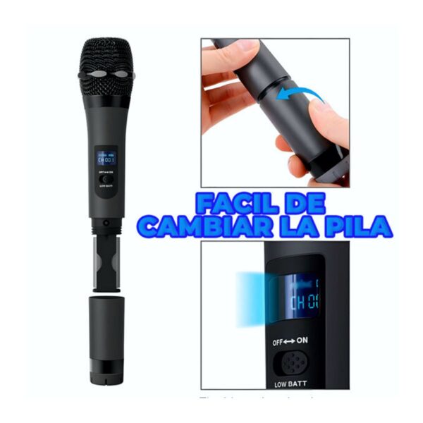 Micrófono Inalámbrico 2 en 1 Profesional Karaoke Canta sin Límites