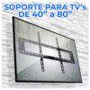 Soporte de Pared Brazo Articulado 40 a 80 Pulgadas Seguridad y Flexibilidad en tu Pantalla