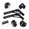 Kit de 2 Soportes Ménsula Brazo Abatible Plegable Negro Resistencia y Practicidad en tu Espacio