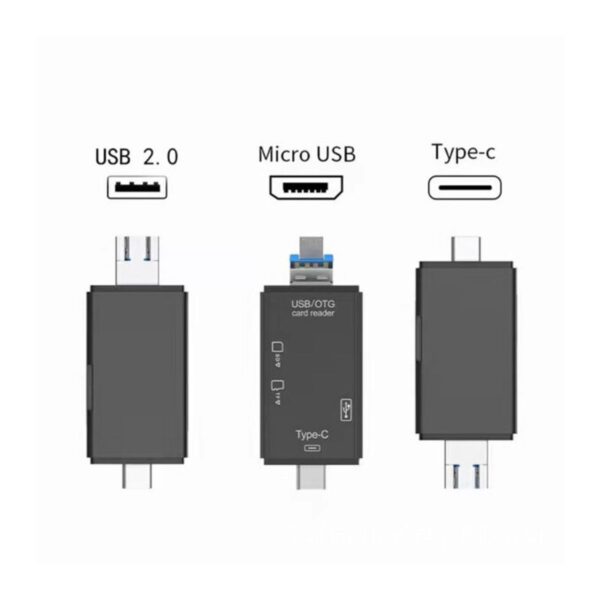 3 Lector de Tarjetas 6 en 1 USB 3.0 + OTG Transferencia Rápida y Compatibilidad Universal