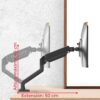 Soporte de Pantalla Brazo Móvil 13-30 Pulgadas Ajustable Ergonomía y Comodidad en tu Escritorio