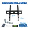Soporte de Pared Brazo Articulado 40 a 80 Pulgadas Seguridad y Flexibilidad en tu Pantalla