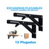 Kit de 2 Soportes Ménsula Brazo Abatible Plegable Negro Resistencia y Practicidad en tu Espacio