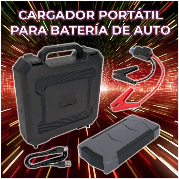Cargador Portátil para Auto Capacidad de Arranque 1500A Respaldo de 6000 mAh Gran Energía en Emergencias