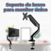 Soporte de Pantalla Brazo Móvil 13-30 Pulgadas Ajustable Ergonomía y Comodidad en tu Escritorio