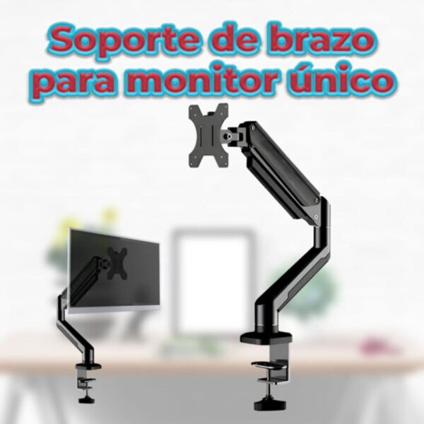 Soporte de Pantalla Brazo Móvil 13-30 Pulgadas Ajustable Ergonomía y Comodidad en tu Escritorio