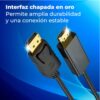 Cable DisplayPort a HDMI 4K 1.8m Conectores Dorados Conexión Estable y Ultra Definición