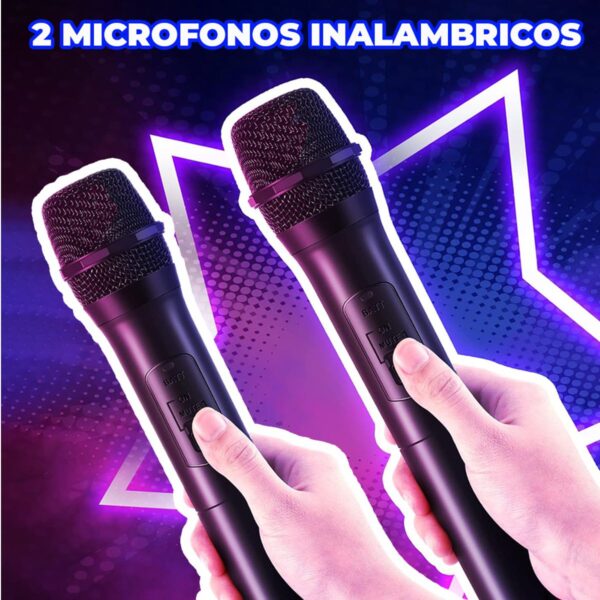 Micrófono Inalámbrico 2 en 1 Profesional Karaoke Canta sin Límites