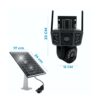 Cámara de Seguridad Solar 4G 3MP HD Doble Lente Vigilancia Exterior Autónoma y Conectada en Todo Momento