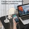 Mesa Plegable Laptop de hasta 17” con USB  Lámpara y Ventilador Trabaja Cómodo