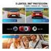 Dash Cam Camara 4K 3 Canales GPS + WiFi 5GHz Evidencia Total y Seguridad en Carretera