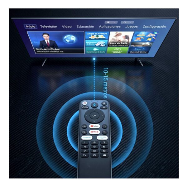 Control Remoto para Smart TV Android Google con Voz Manejo Inteligente y Comodidad Total