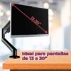 Soporte de Pantalla Brazo Móvil 13-30 Pulgadas Ajustable Ergonomía y Comodidad en tu Escritorio