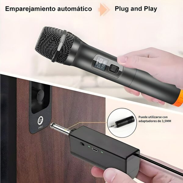 Micrófono Inalámbrico 2 en 1 Profesional Karaoke Canta sin Límites